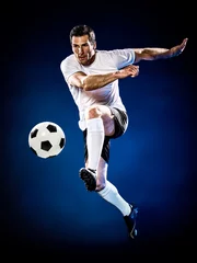 Foto op Canvas soccer player man isolated © snaptitude