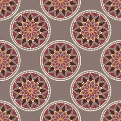 Seamless pattern withcolored coins.