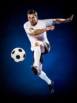 Fototapeta soccer player man isolated