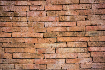 Red brick wall texture grunge background