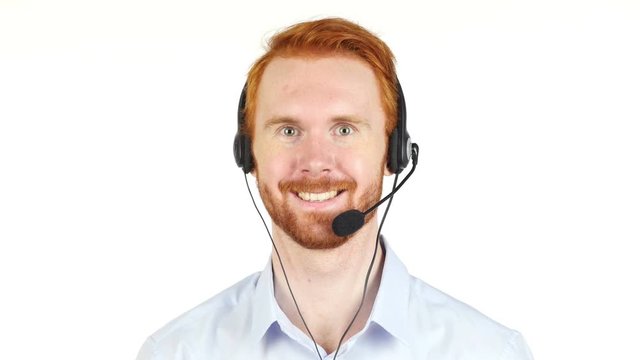 Portrait of customer service representative working