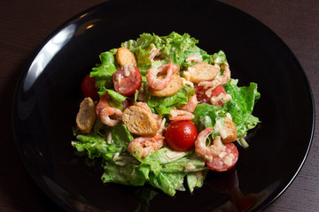 Caesar Salad with Shrimp