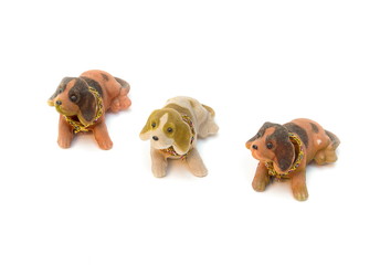 dog toy on white background