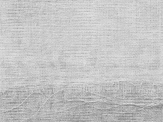 Close up of white woven fabric structure