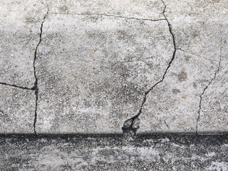 crack concrete surface closeup background