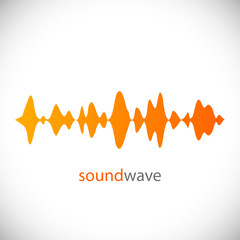 Sound wave. Design element. Vector Illustration