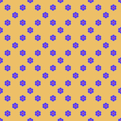 Flowers geometric seamless pattern 28.07