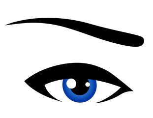abstract blue eye