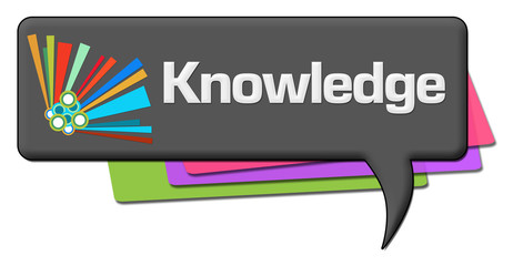 Knowledge Dark Colorful Comment Symbol  