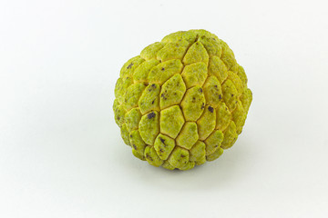 Fototapeta premium Custard apple fruit with white isolate background