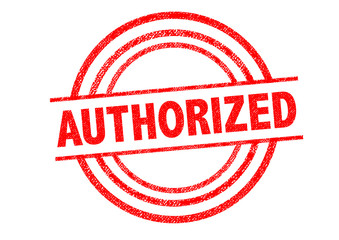 AUTHORIZED Rubber Stamp
