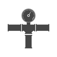 Manometer (pressure gauge) and vacuum gauge icon