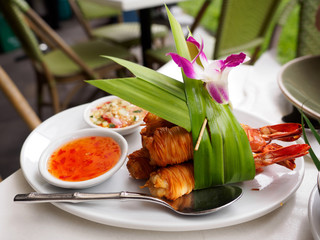 Shrimp Spring Rolls - Thai Food