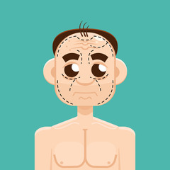 Plastic surgery man