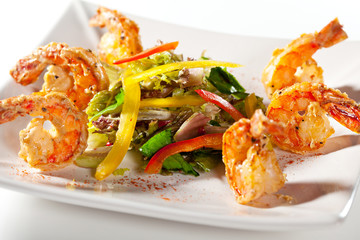 Seafood and Vegetables Salad