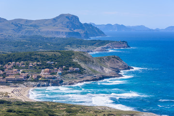 Fototapeta premium Cala Mesquida - beautiful coast of island Mallorca, Spain