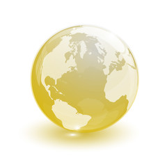 crystal glass ball for globus