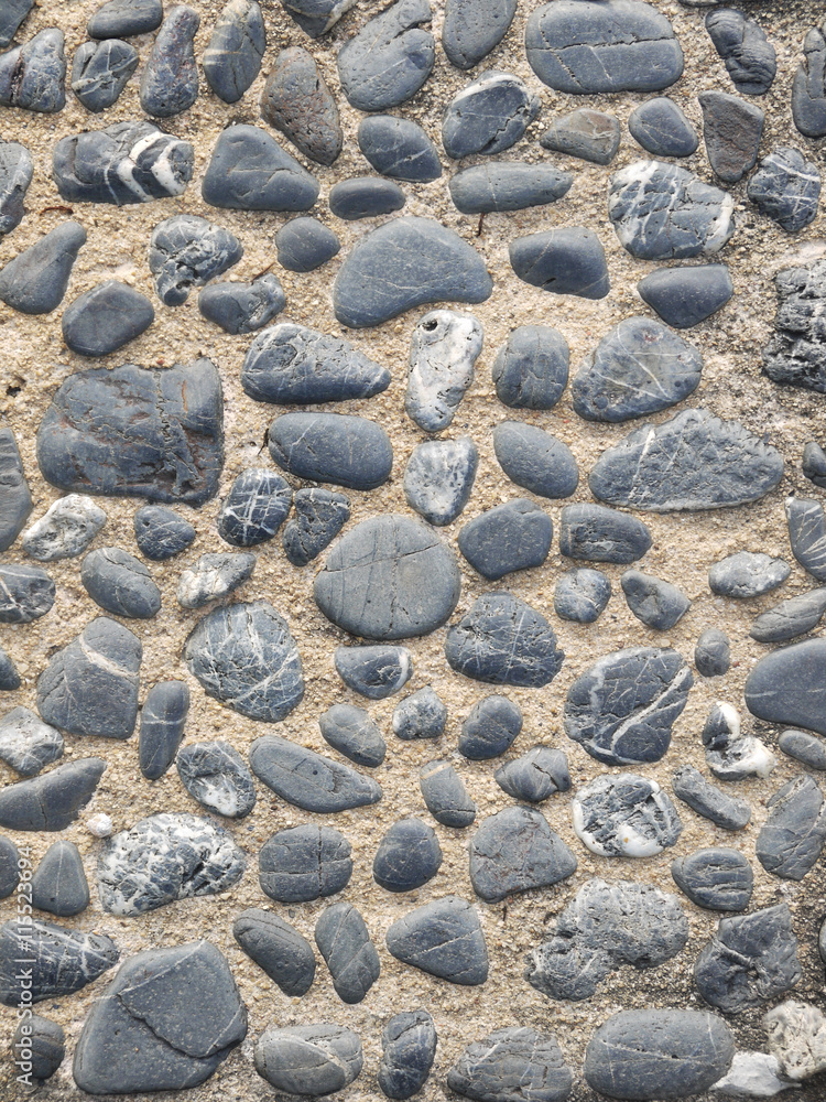 Canvas Prints old path paved with cobblestones background