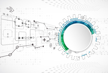 Obraz premium Abstract technological background.