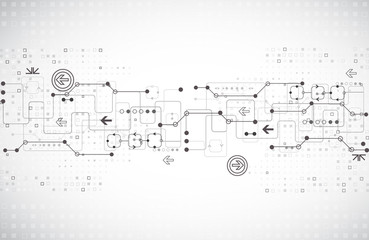Obraz premium Abstract technological background.
