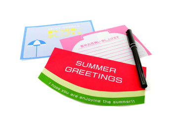夏のメッセージカードイメージ