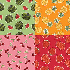 seamless fruit patterns