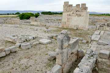 Ancient Roman ruins of Egnazia on Puglia