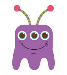 monster cartoon isolated icon design