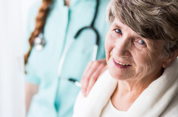 Fototapeta premium Happy older woman