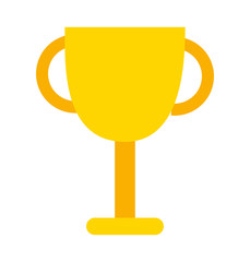 trophy cup isolated icon design