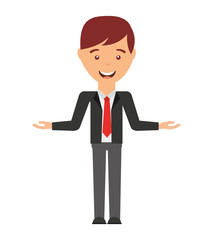 businessman avatar isolated icon design