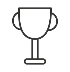 trophy cup isolated icon design