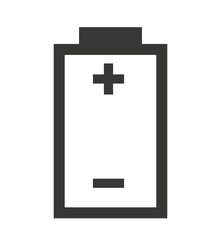 poles charging Battery status isolated icon design