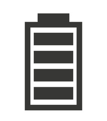 full  Battery status isolated icon design