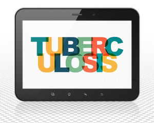 Health concept: Tablet Pc Computer with Tuberculosis on  display