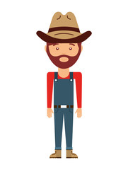 cowboy avatar isolated icon design