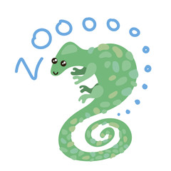 Set of Cute Vector Zoo Animal. Kawaii eyes and style. 