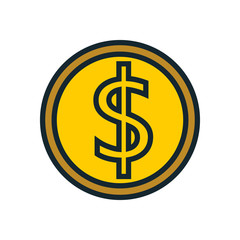 Money savings or business graphic design, vector illustration graphic.