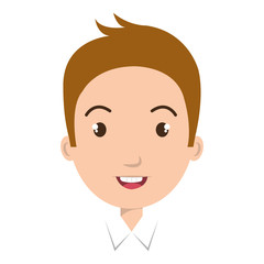 Young boy colorful cartoon design, vector illustration graphic.