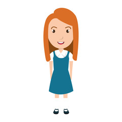 School student colorful cartoon, vector illustration graphic design.