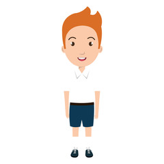 School student colorful cartoon, vector illustration graphic design.