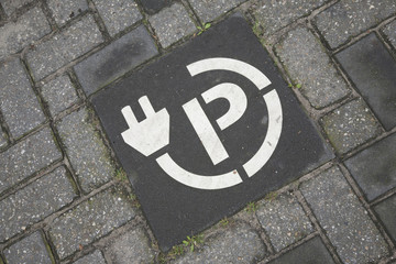 Electric Parking Site Symbol