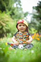 kleiner Fu&szlig;ballfan