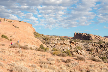 Fototapeta na wymiar Views from around the Arches National Park, Utah