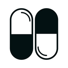 Medical healthcare isolated flat icon, vector illustration graphic.