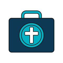 Medical healthcare isolated flat icon, vector illustration graphic.