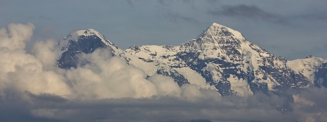 Peaks of Mt Eiger and Mt Monch