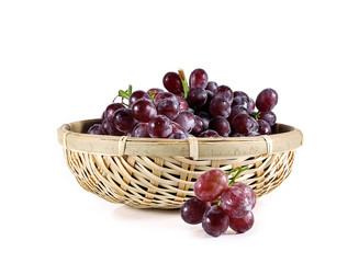 grape close up isolated on white background