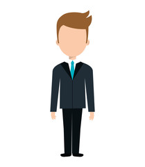 Hotel worker avatar profile, vector illustration graphic design.