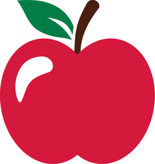 Red perfect ripe apple